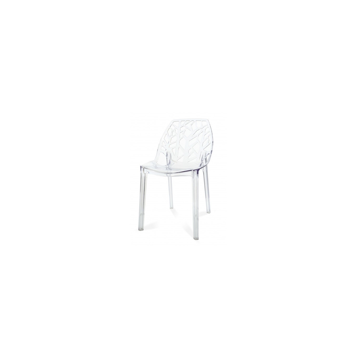 PACK 4 SILLAS VEGTAL TRANSPARENTES