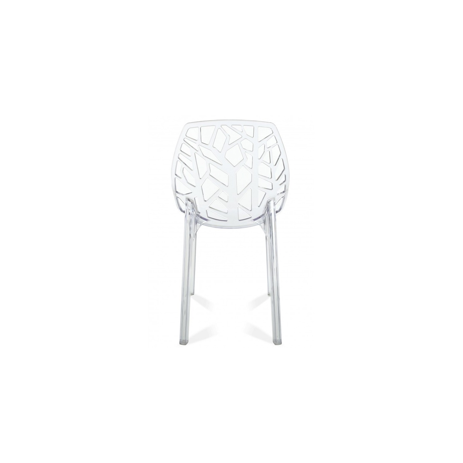 PACK 4 SILLAS VEGTAL TRANSPARENTES