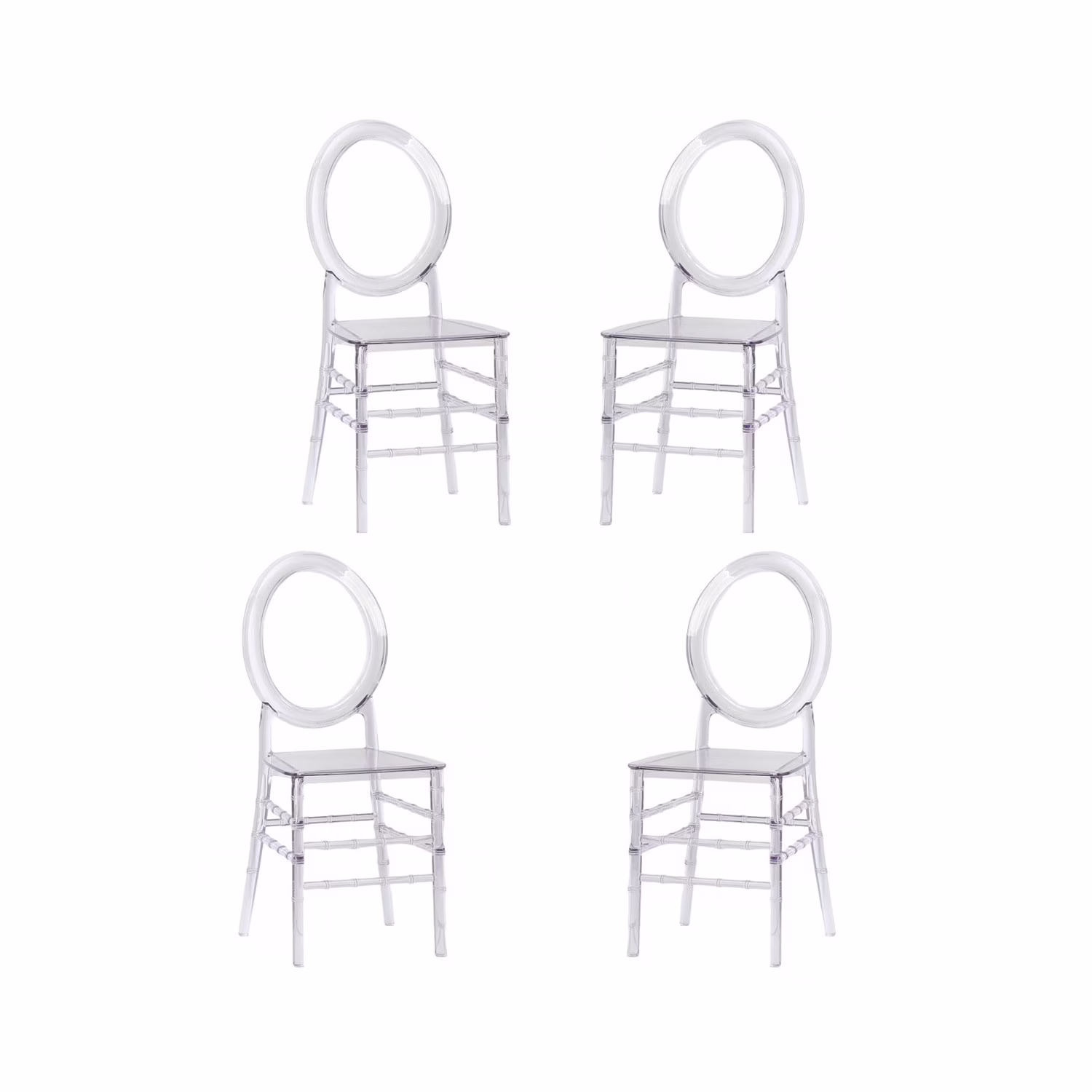 PACK 4 ISABELLE GHOST CHAIRS