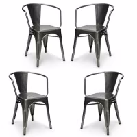 PACK 4 CHAISES BISTRO
