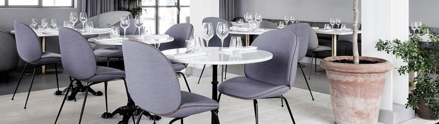 Réplicas de sillas de comedor tapizadas