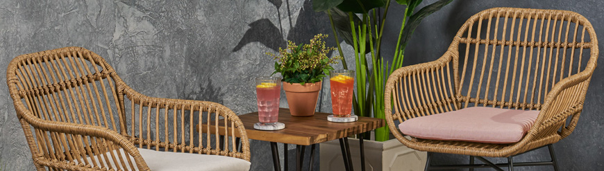 Chaises de jardin en rotin