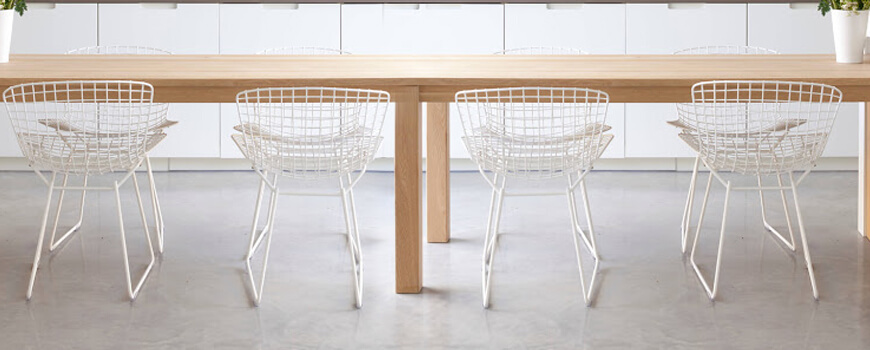 Chaises de jardin en acier